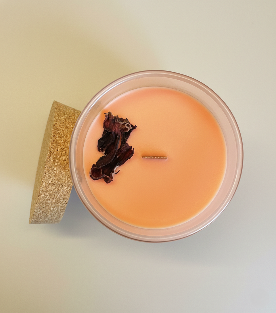Kiss of the Spring - Peach and Pomegranate Candle
