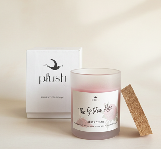 The Golden Rose – Kesar Gulab Candle