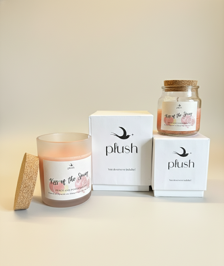 Kiss of the Spring - Peach and Pomegranate Candle