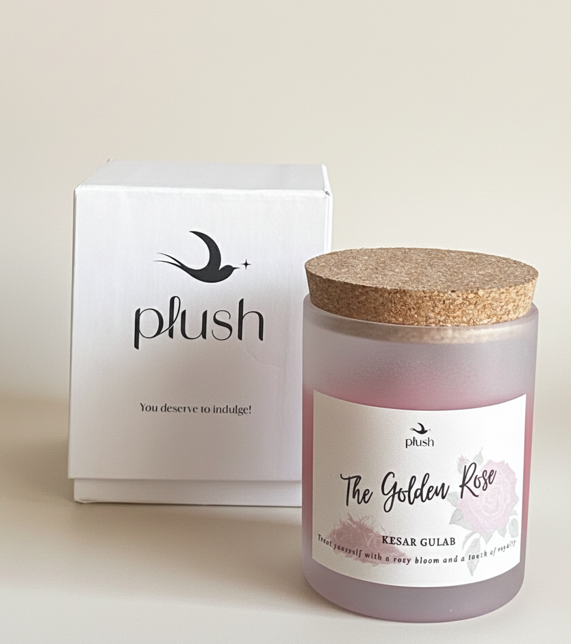 The Golden Rose – Kesar Gulab Candle