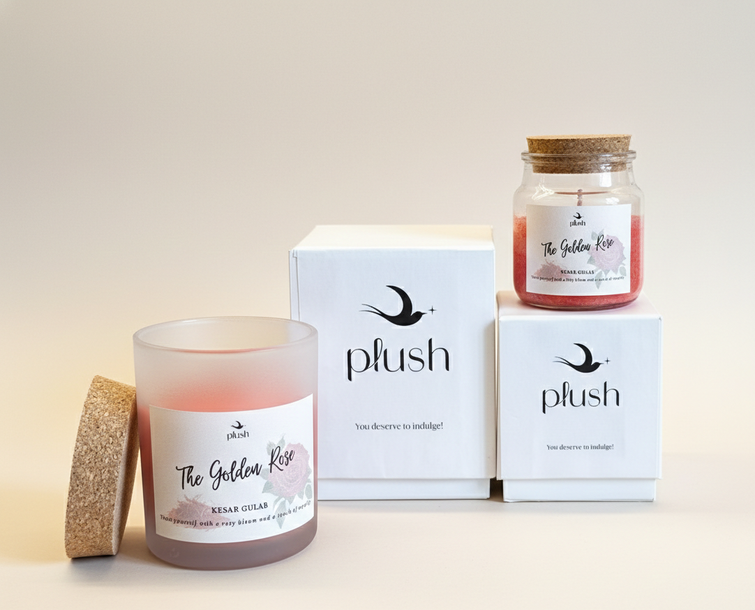 The Golden Rose – Kesar Gulab Candle